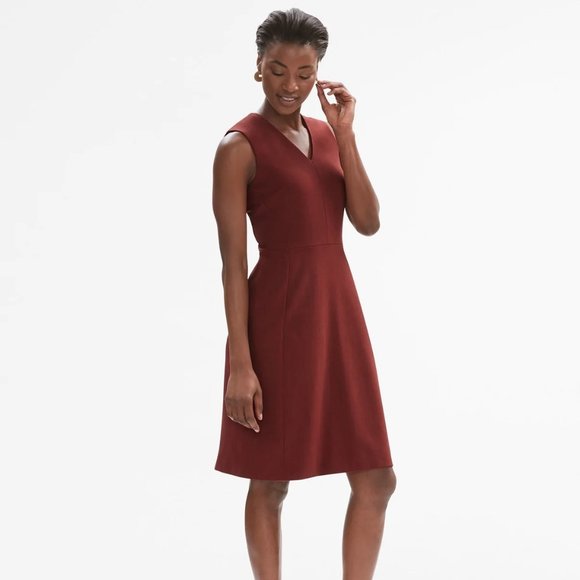 MM Lafleur Annie Dress in Brick Red Size 0 - Picture 1 of 7